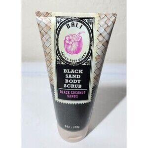HTF Bath & Body Works BLACK Coconut Sands 8 Oz. Black Sand Body Scrub